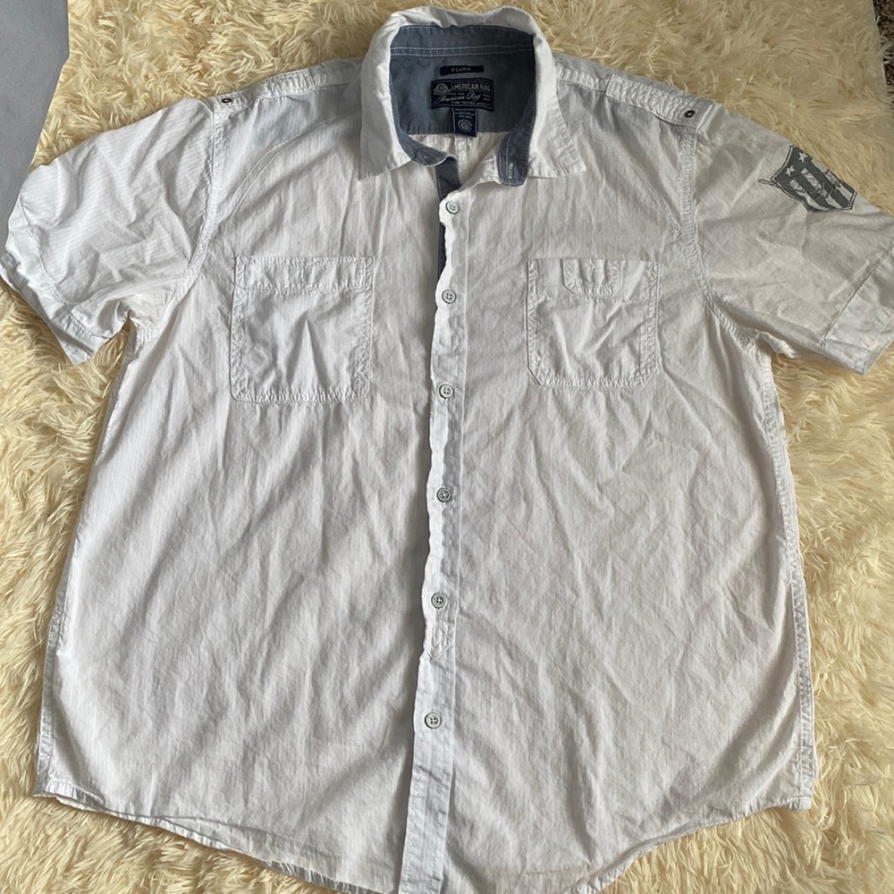 White shirt button down for men